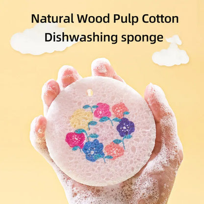Premium Dual-Action Kitchen Sponge - Scratch-Free Dish Scrubber & High-Absorbency Cleaning Sponge