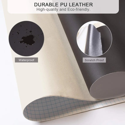Self-Adhesive Leather Repair Patch – Cuttable & Waterproof, 20" × 54" Sheet