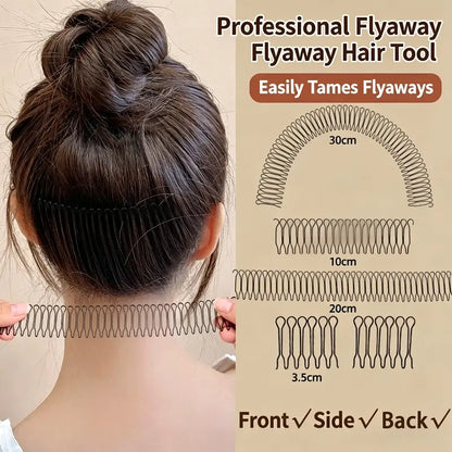 Stretchable U-Shape Hair Finishing Combs (3-Piece Set)