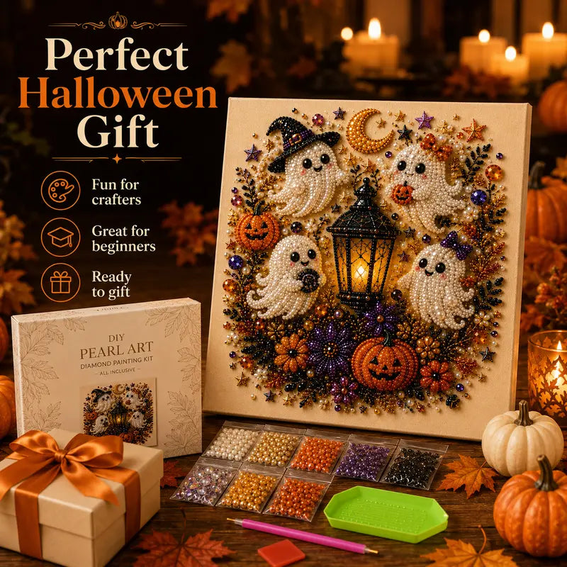 Spooky Cute Ghost 3D Diamond Painting Kit