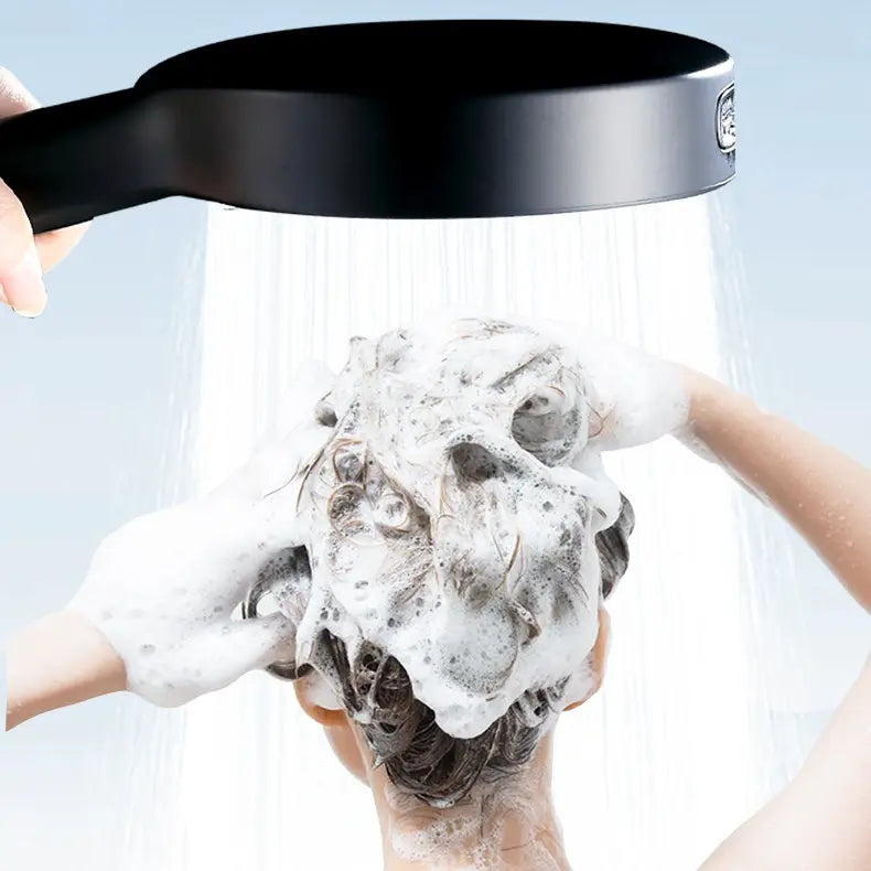 Modern Matte Black Handheld Shower Head – High-Pressure Bathroom Fixture
