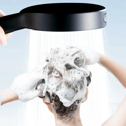 Modern Matte Black Handheld Shower Head – High-Pressure Bathroom Fixture