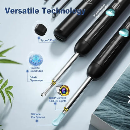 HD Visual Earwax Removal Tool with 1080P Camera