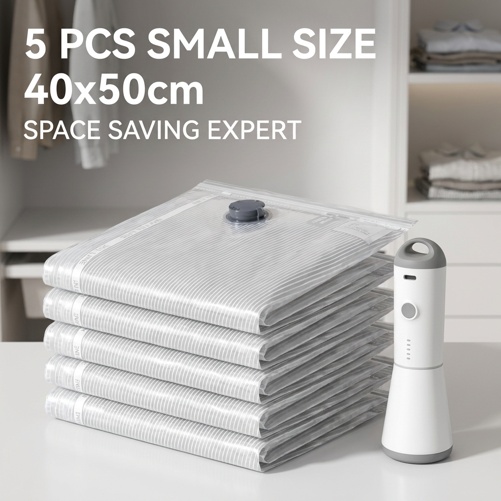 【Summer Vibes】Vacease Cordless Travel Vacuum Bag Set with Rechargeable Pump | 15-Pack Airtight Space Saving Luggage Organizers