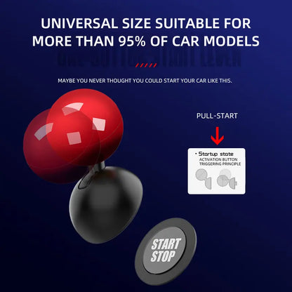 Tactile Start-Stop Joystick Lever – Premium Automotive Push-Button Ignition Upgrade for a Sleek, Cockpit-Inspired Interior