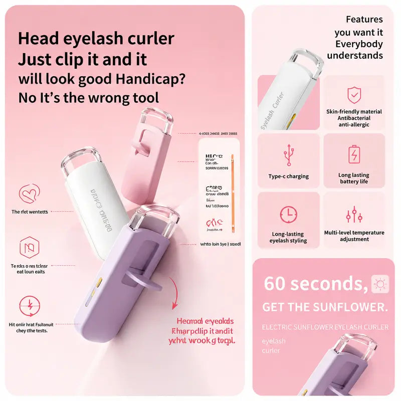 Rechargeable Heated Eyelash Curler