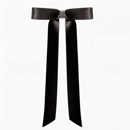 Premium Magnetic Ribbon Bow Hair Clip – Elegant Satin Bow for Effortless Hairstyling & Sophisticated Updos – Damage-Free & Secure Hold