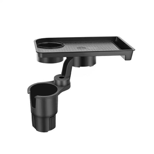 Multi-Functional Car Console Organizer – Extendable Dining Tray, Storage Trays & Extended Cup Holders for Front & Rear Seats – No Power Required