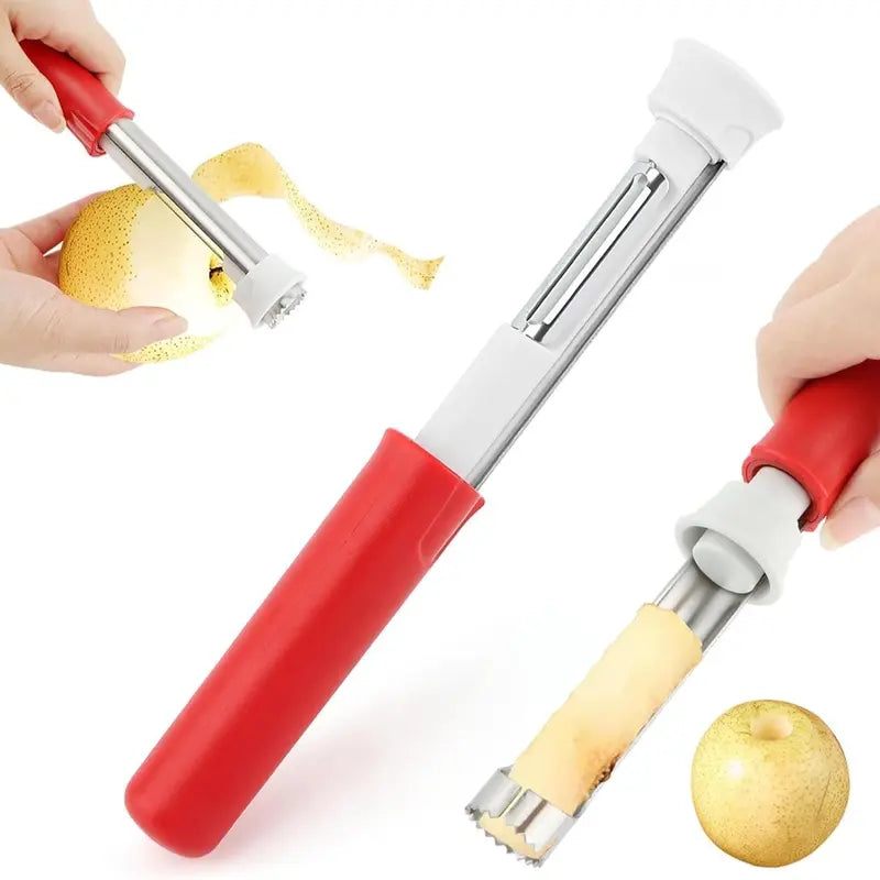 2-in-1 Stainless Steel Apple Corer and Peeler