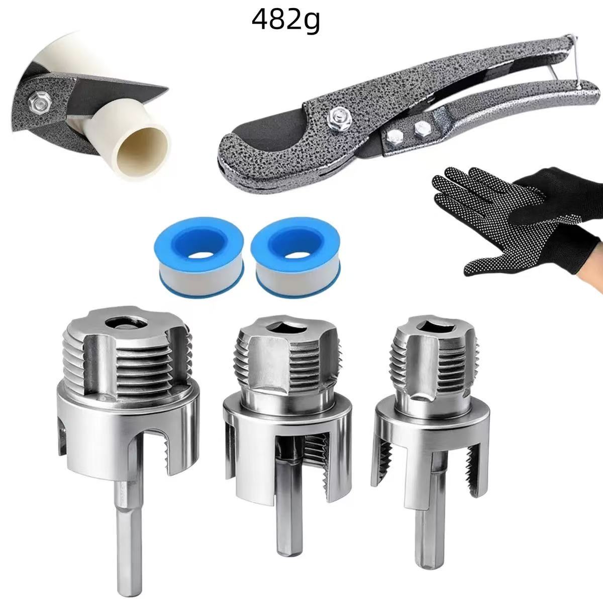 PPR PVC Pipe Thread Cutting Tool Set
