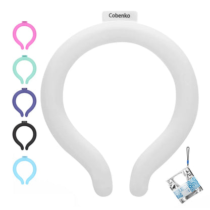 Neck Cooling Tube with Insulated Bag, Reusable Ice Ring Cooler Wearable Body Cooling Products, Neck Coolers for Hot Weather #Summervibes