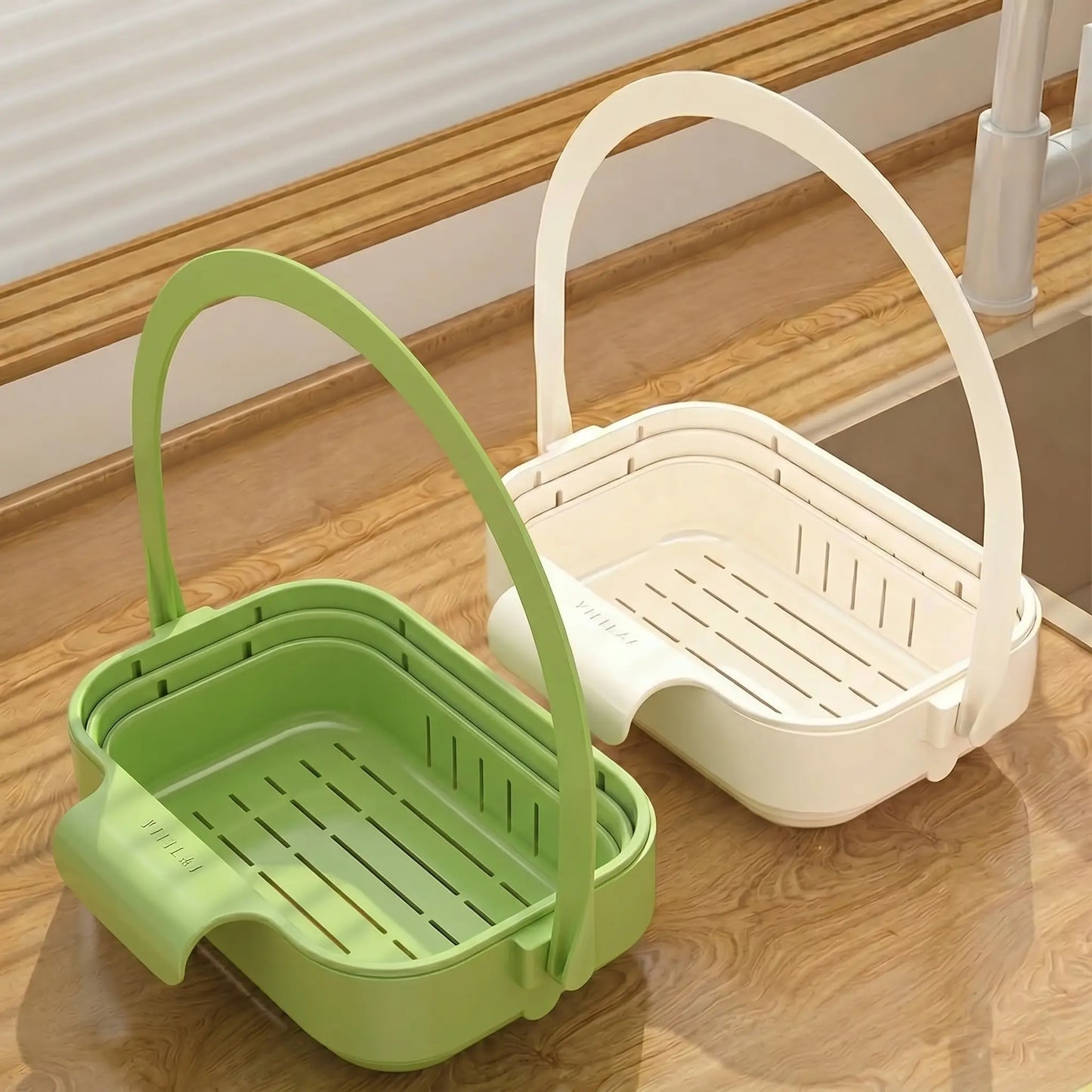 Stainless Steel Corner Kitchen Sink Strainer Basket