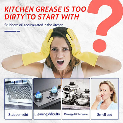 Powerful Kitchen Degreaser & Antibacterial Spray – Quick Grease Remover for Stovetops, Counters, and Surfaces