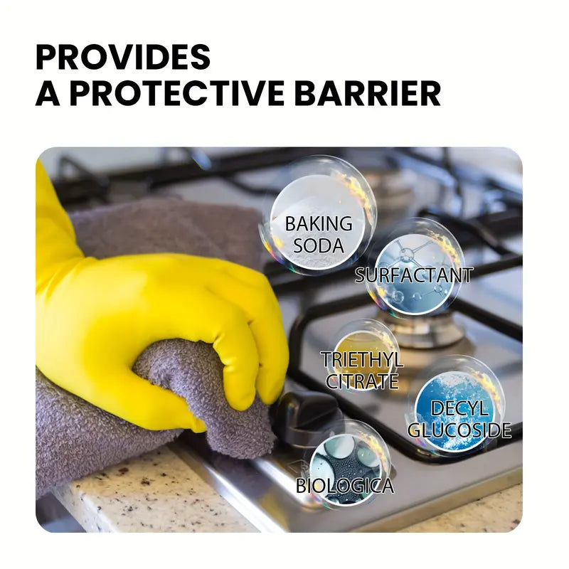 Powerful Kitchen Degreaser & Antibacterial Spray – Quick Grease Remover for Stovetops, Counters, and Surfaces