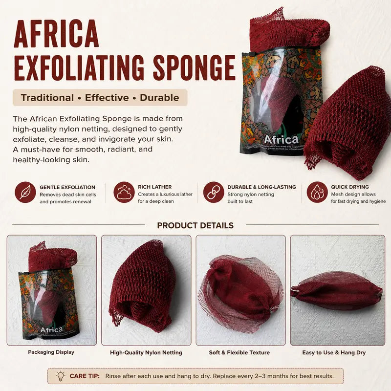 Authentic African Exfoliating Net Sponge
