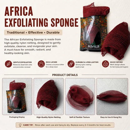Authentic African Exfoliating Net Sponge