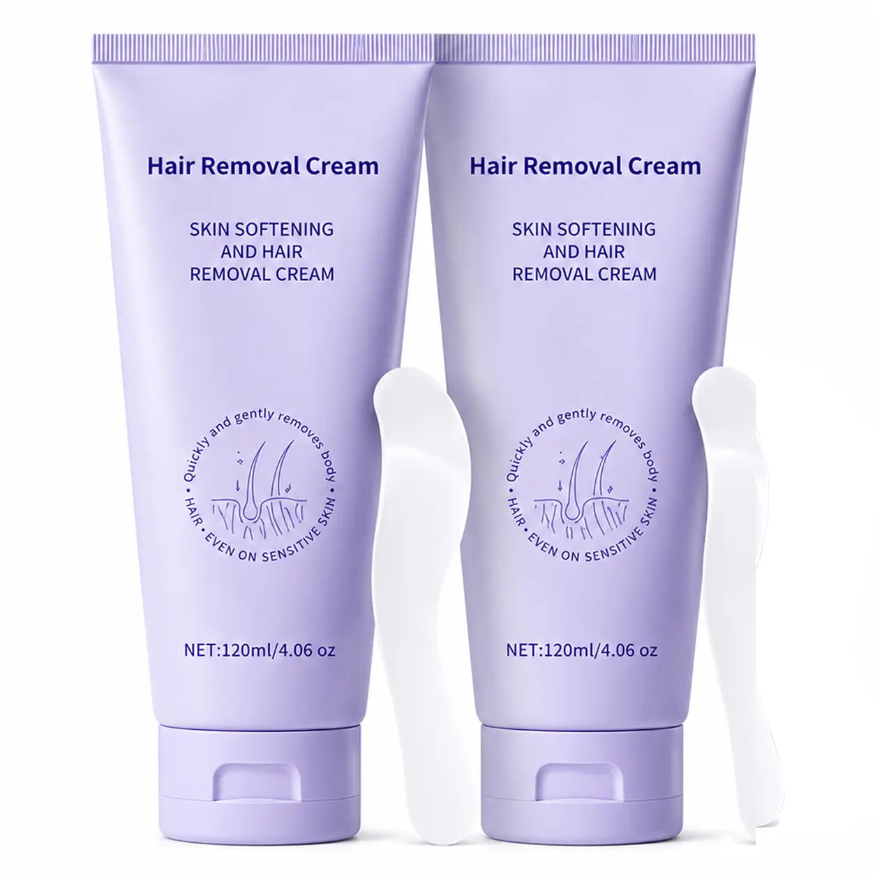 Gentle Hair Removal Cream for Sensitive Skin – Fast & Painless Depilatory for Underarm, Bikini & Body – No Razor Bumps, Smooth Results in 5-10 Minutes
