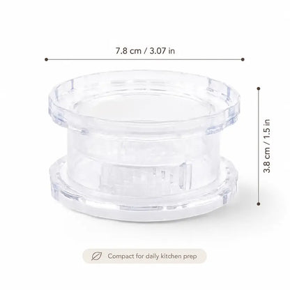 Mini Transparent Twist Garlic Mincer, One Hand Manual Garlic Press Grinder, Portable Ginger Chili Minced Tool For Kitchen Cooking