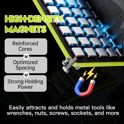 3-Piece Flexible Magnetic Tool Mat & Tray Holder – High-Strength Magnetic Organizer for Garage, Workshop & Auto Repair – Non-Slip & Scratch-Proof Mechanic Tool Accessory