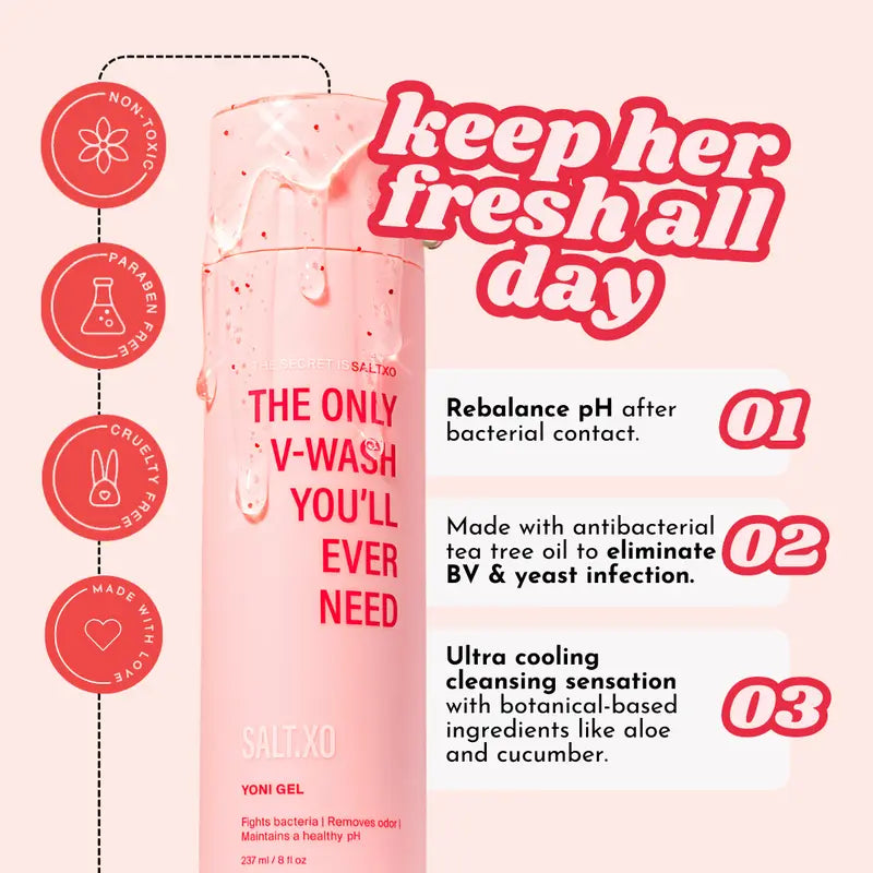pH-Balancing Intimate Wash – Gentle Refreshing Mint Cleanser for Women’s Daily Care