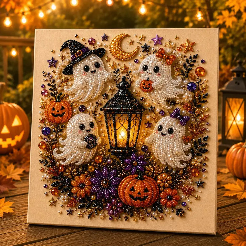 Spooky Cute Ghost 3D Diamond Painting Kit