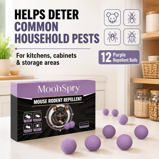12-Pack Rodent & Insect Repellent Balls – Natural Essential Oil Pest Control Pouches for Home & Kitchen