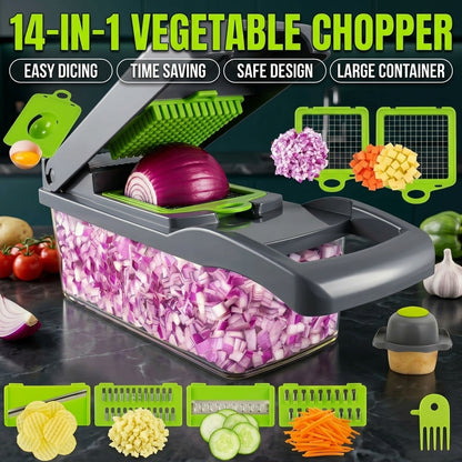 7-in-1 Multifunctional Vegetable Chopper Set