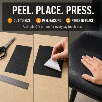 Self-Adhesive Leather Repair Patch – Cuttable & Waterproof, 20" × 54" Sheet