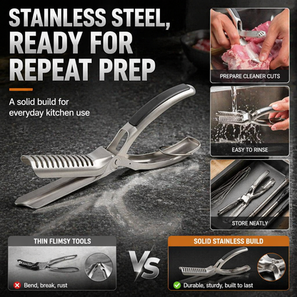 Stainless Steel BBQ Rib Membrane Remover