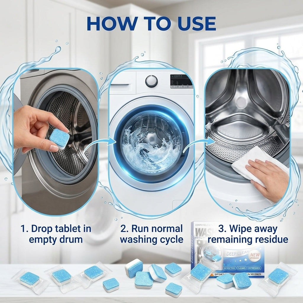 Washing Machine Deep Cleaner Tablets