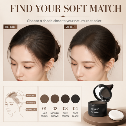 Hairline Shadow Powder – Waterproof Hairline Filler for Thinning Hair, Forehead & Edges