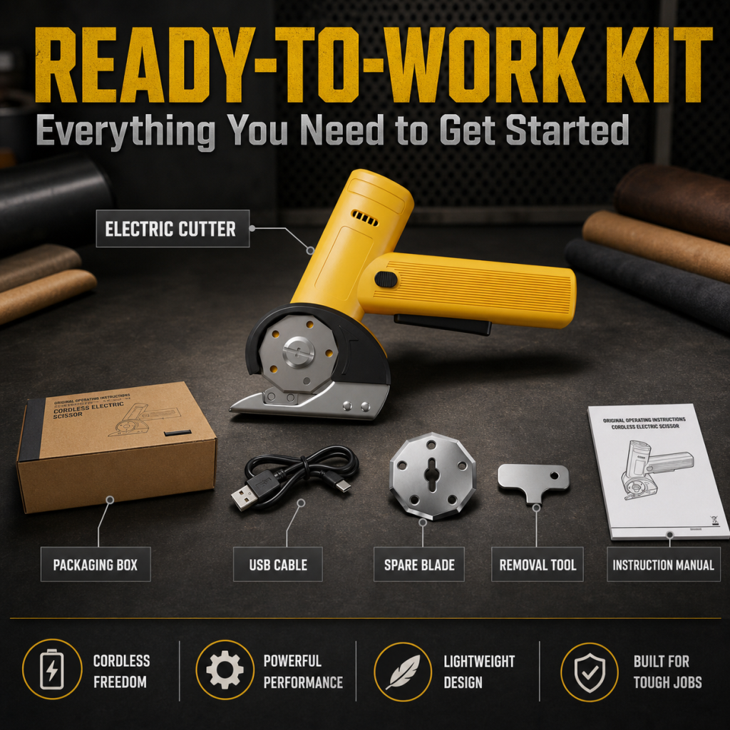 Cordless Electric Scissors – Multi-Material Cutter