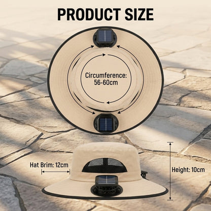 Solar Powered Cooling Bucket Hat