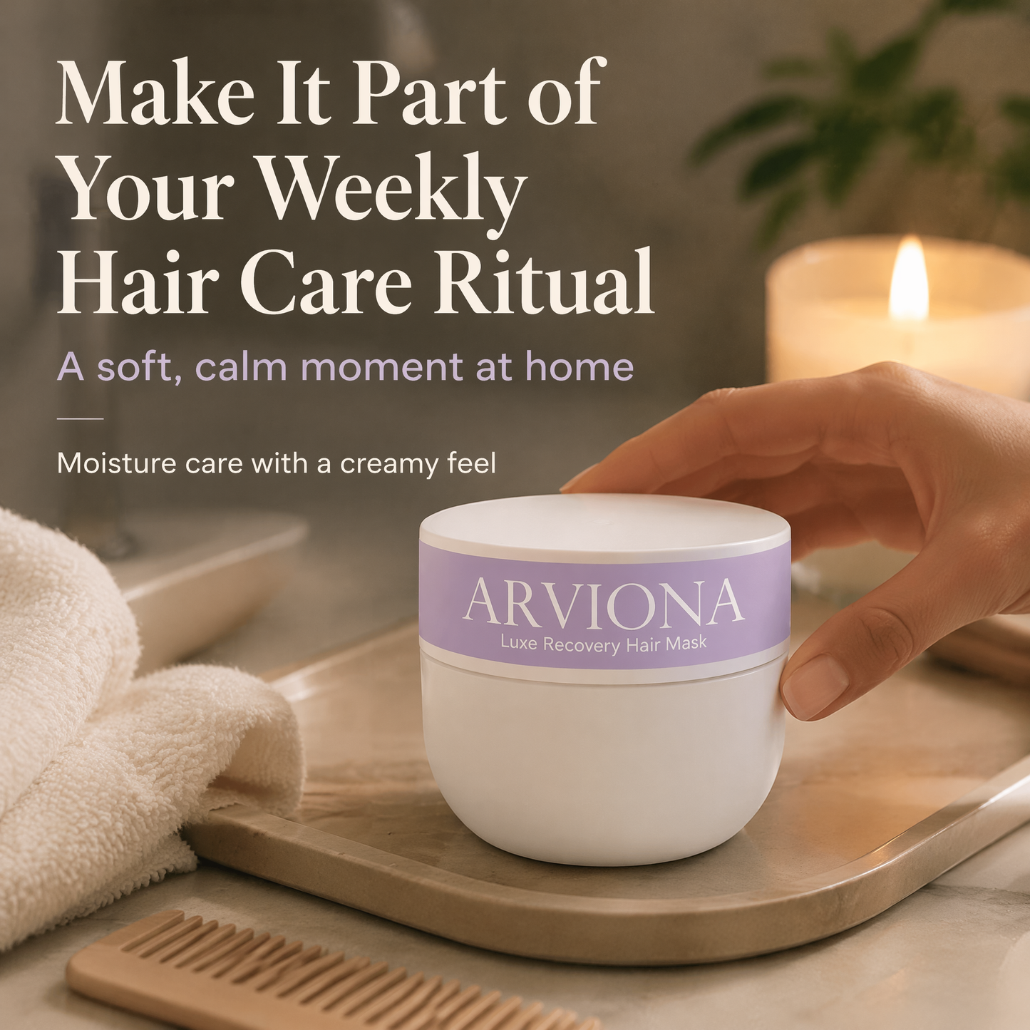 Luxe Recovery Hair Mask – Intensive Deep Conditioning Treatment for Damaged, Dry & Color-Treated Hair – Repair & Revitalize for Silky, Salon-Soft Results